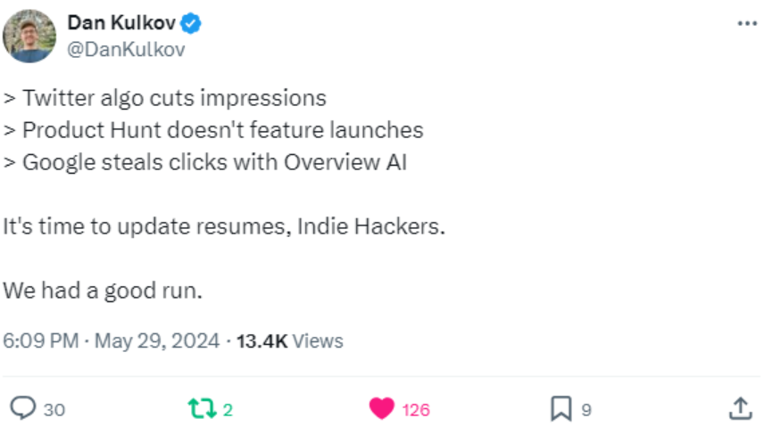 Product Hunt doesn’t feature launch