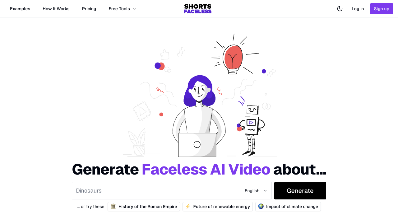 ShortsFaceless - AI Video Generation