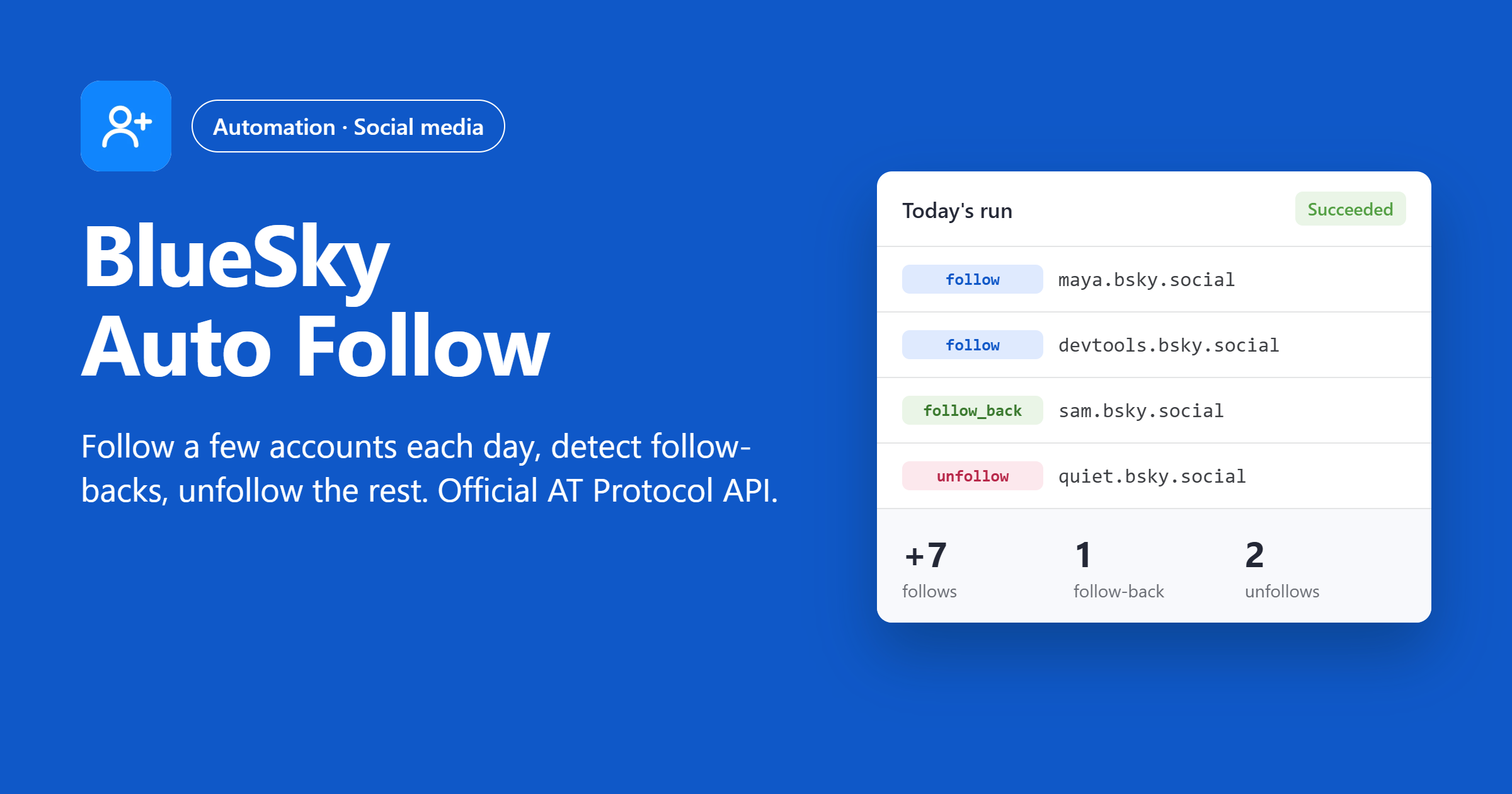 Bluesky auto-follow